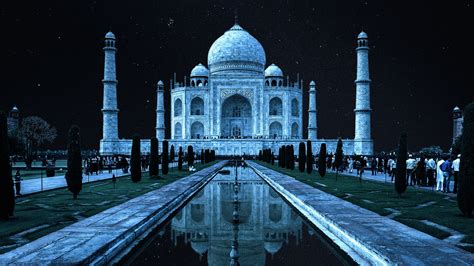 The Taj Mahal by Moonlight